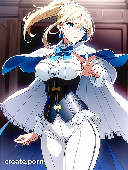 Strapless White Uniform and Ponytail Action in Captivating Hentai Scenes