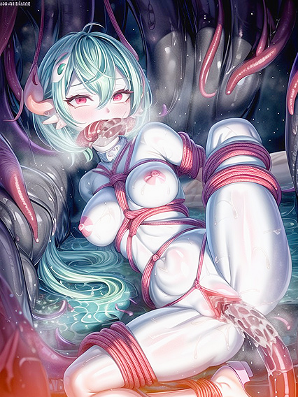 Tentacle Shibari Thrills: Intense Camel Toe Action in Hentai Fantasy