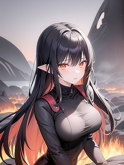 Volcanic Passion: Rumbled by Tremors and Seduced Amidst Jagged Rocks and AshClouds