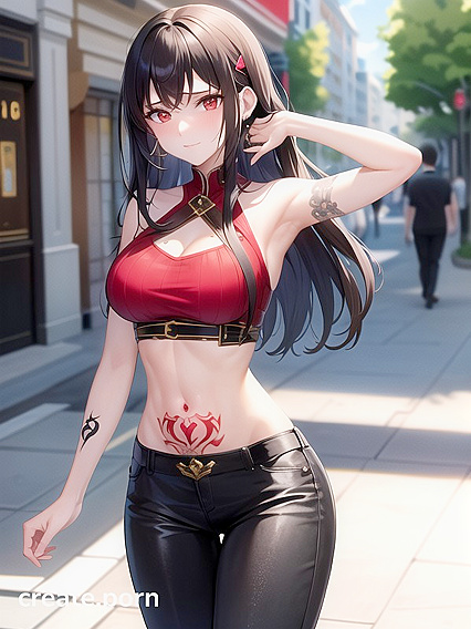 Ishtar's Fit Body Shines in Erotic Arms-Crossed Hentai Action