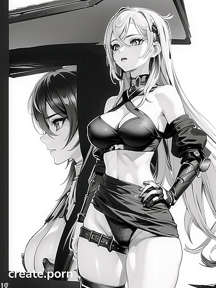 Dehya from Genshin Impact in Black & White Manga Hentai Pleasure