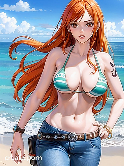 Nami in Vibrant Manga Colors for Steamy Hentai Pleasure