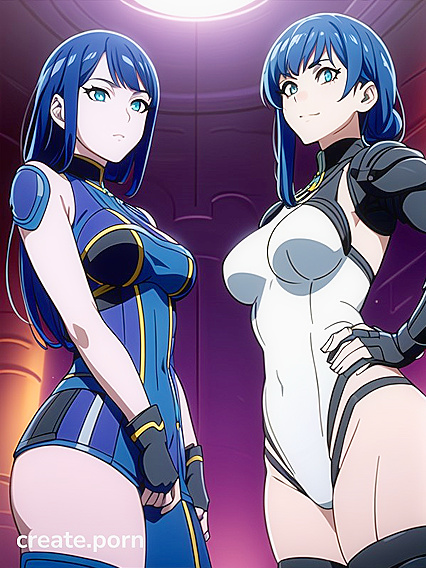 Green-Haired Beauty Shows Off Her Rounded Ass in Intense Hentai Action