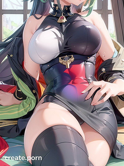 Leotard Fantasy: Laid Out for Naughty Hentai Pleasure