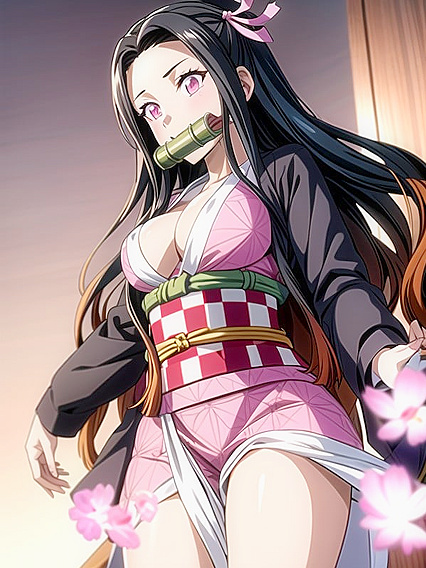 Nezuko from Demon Slayer in Steamy Hentai Screencaps AIPorn