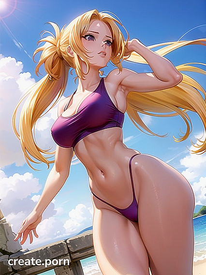 Sunlit Skin Seduction: A Sensual Front-On Hentai Experience