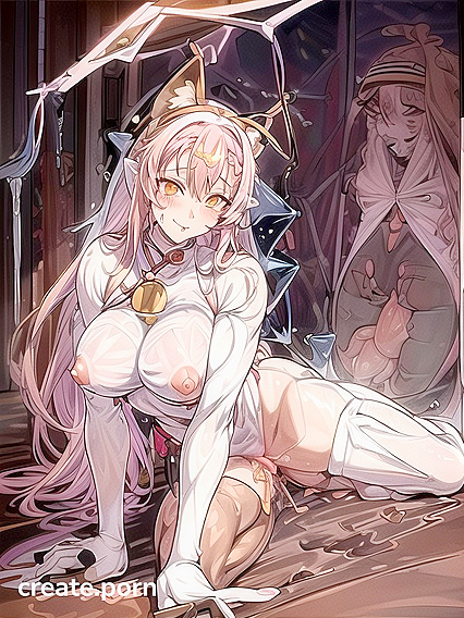 Glowing-Eyed Beauty with Large Breasts in a Masterpiece Hentai Fantasy