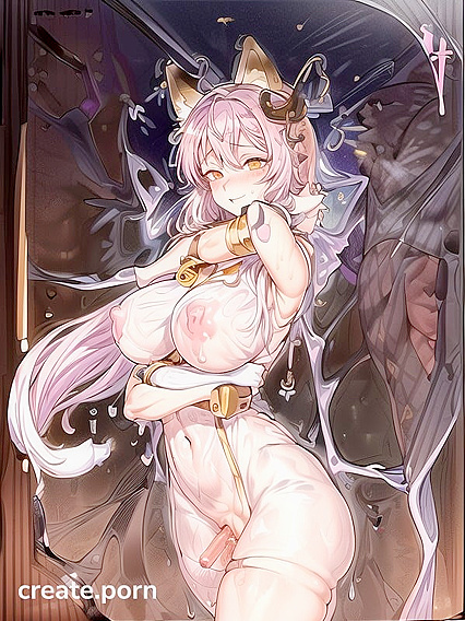 Pastel Pink Hair and Chocolate Brown Skin in Perfect Hentai Pleasure