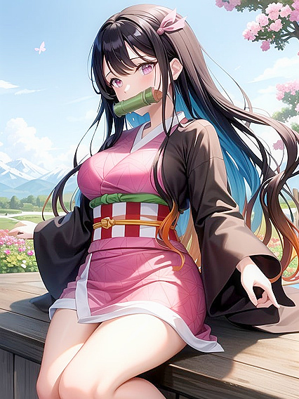 Vivid Colors and Violet Stones Enhance Cute Hentai Poolside Pleasure