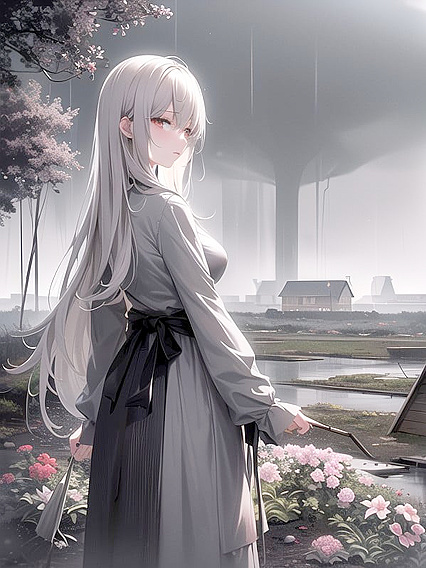 Dripping Slowly: Puddles Mirror the Gray Sky in Dull Waters Hentai Scenes