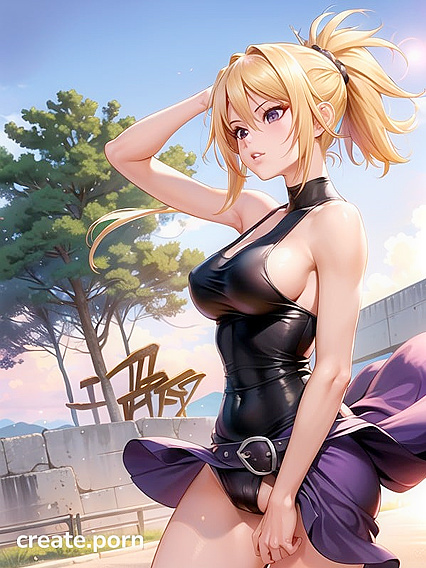Sunny's Long Blonde Locks and Massive Breasts in Steamy Hentai Action