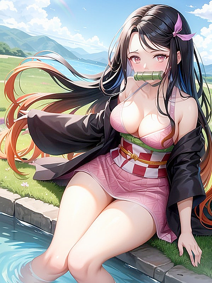 Vivid Colors and Harmonious Birdsong Enhance Turquoise Pool hentai Pleasures