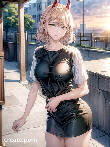 Sunset Bliss with Blue-Eyed Beauty in Ultra-Detailed Hentai Ecstasy