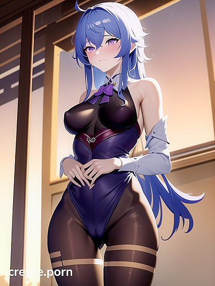 Ganyu's Skirt Flips Up in Steamy Bottom-Up Hentai Scenes