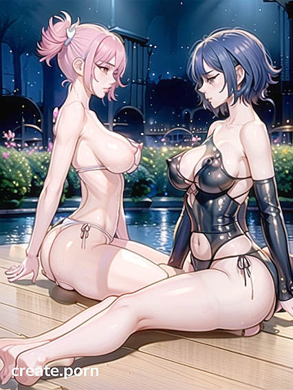 Big-Assed Beauty with Pink Eyes and Dark Brown Skin in Seductive Hentai Action