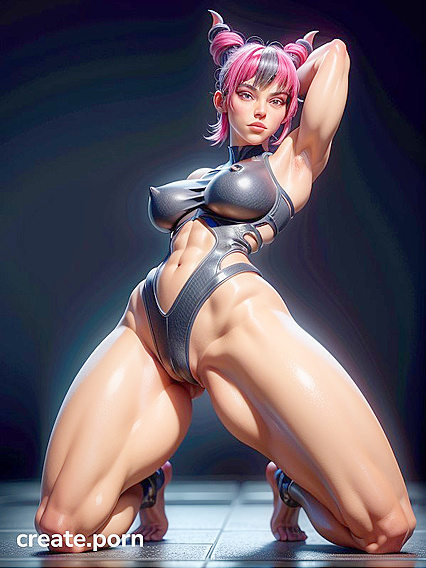 Muscular Arms Raised in Intense 3D Hentai Action