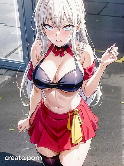 Massive Ass Bust Shot Staring at You in Seductive Hentai Action