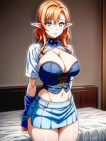Rounded Ass in Cute Cotton Shorts for Steamy Hentai Pleasure