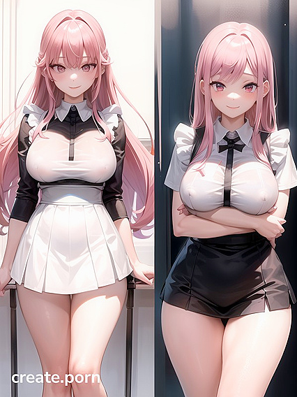Blushing Teen 18+ with High Socks Gets Her Boobs Grabbed in Steamy Hentai Action