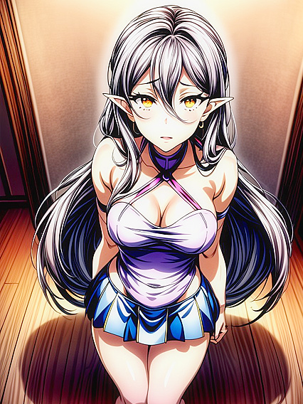 Albedo the Cheerleader Twists into Curvy hentai Ecstasy