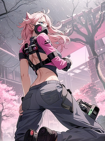 Furious Blue-Eyed Beauty Shows Off Her Perfect Ass in Hentai Action