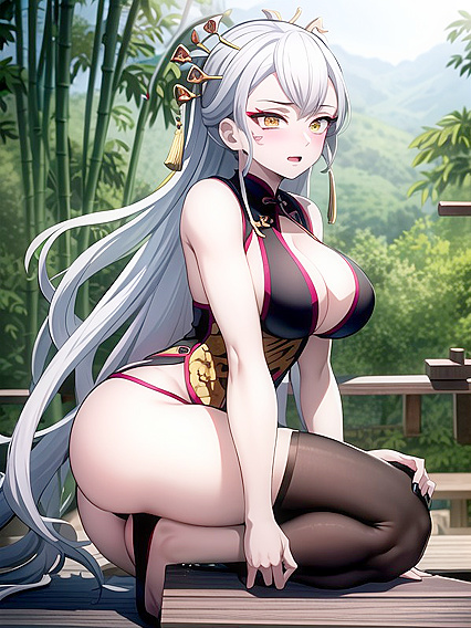 Soft Pastel Hentai Fantasy: Chinese Ceremonial Dress and Seductive Supportive Ass Play