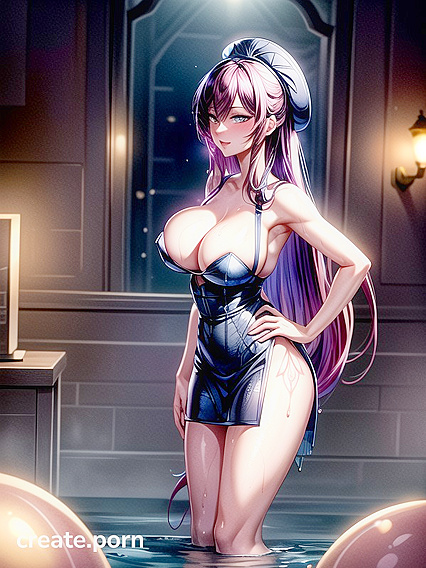 Caitlyn from League of Legends Smiles and Blushes While Hugging in Steamy Hentai Action
