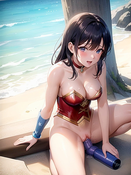 Wonder Woman in Futanari Corset Action for Intense Hentai Pleasure