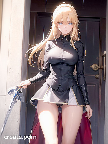 Fit Girl 18+ in a Sexy Dress Teased Bottom-Up in Naughty hentai Action
