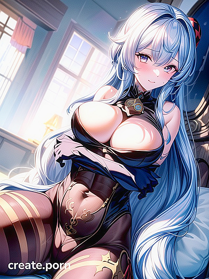 Pale-Skinned Beauty Shows Off Her Large Ass in Front View Hentai Action