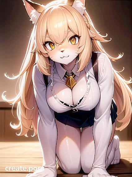 Unbuttoned Skirt Reveals Massive Breasts in Steamy Hentai Action