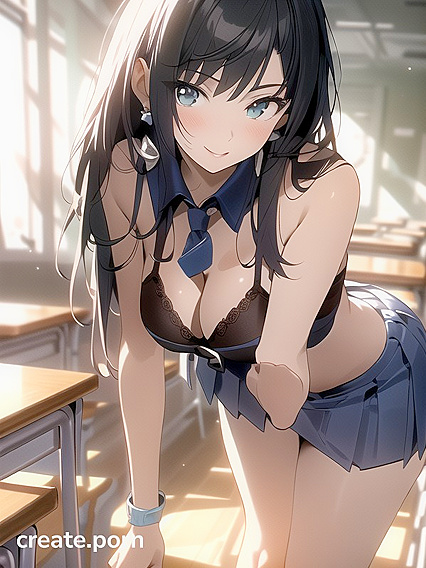 Warm Anime Action: Skirt Flips and Medium Breasts in Horny Hentai Scenes