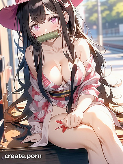 Cute 18-Year-Old With Black Hair in Seductive Hentai Action