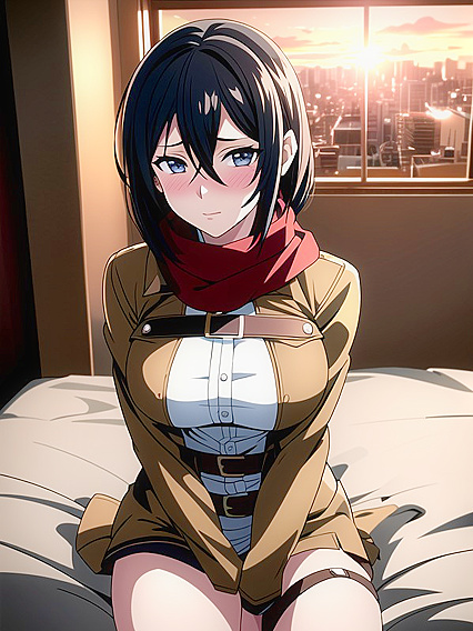 Sitting Down in Seductive Pose: A Solo Screen Capture Hentai Fantasy