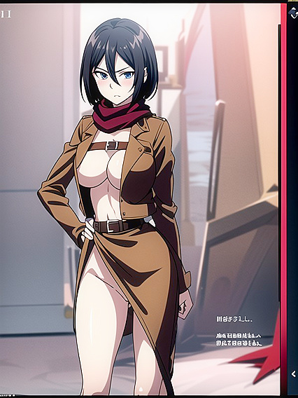 Naked Hentai Beauty in Stunning Front View Screencaps