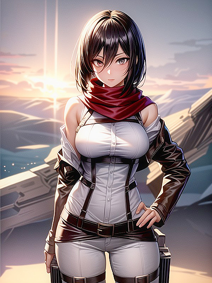 Horny Off-Shoulder Seduction in Solo Hentai Action