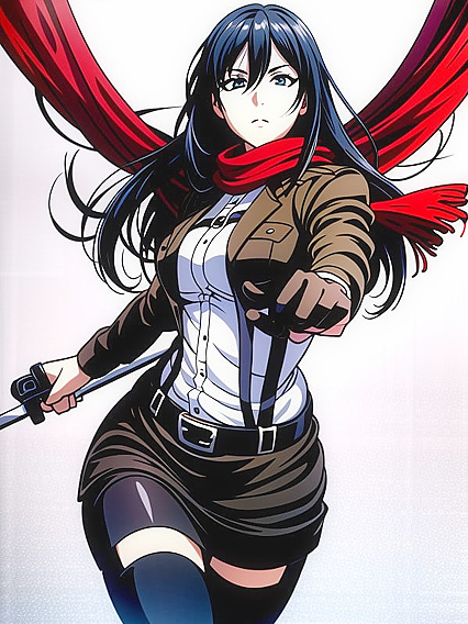 Mikasa Ackerman Wields a Sharp Sword in Intense Hentai Action