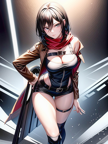 Mind-Blowing Hentai Pleasure: Standing Front View Solo Seduction