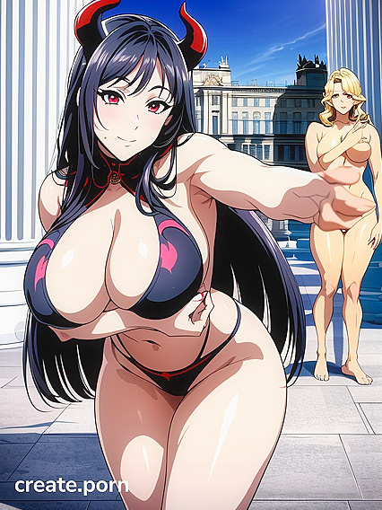 Sunny the Mischievous Model Smiles and Blushes in Seductive Hentai Scenes