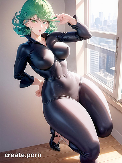 Pale-Skinned Green-Haired Babe Shows Off Her Perfect Ass in Hentai AI Action