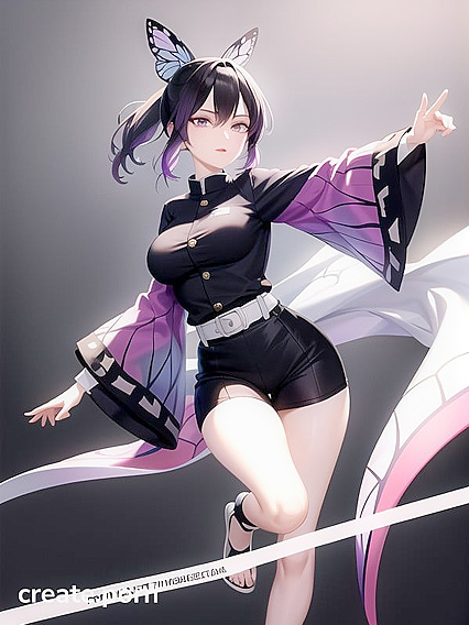 Kochou Shinobu Seduces in Sensual hentai AI Adventures