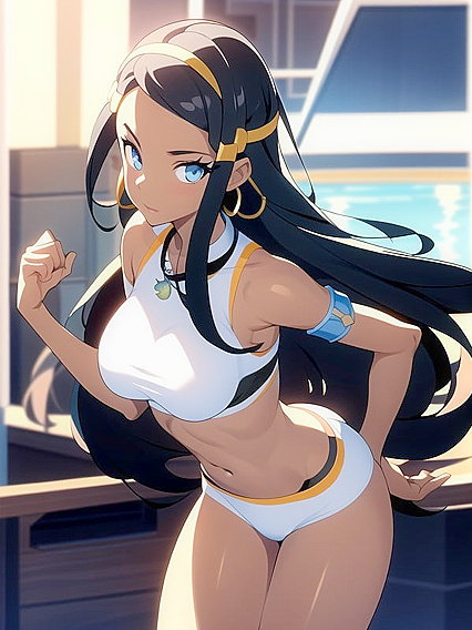 Nessa Rurina Throws Her Pokeball in a Seductive Front-On Hentai Scene
