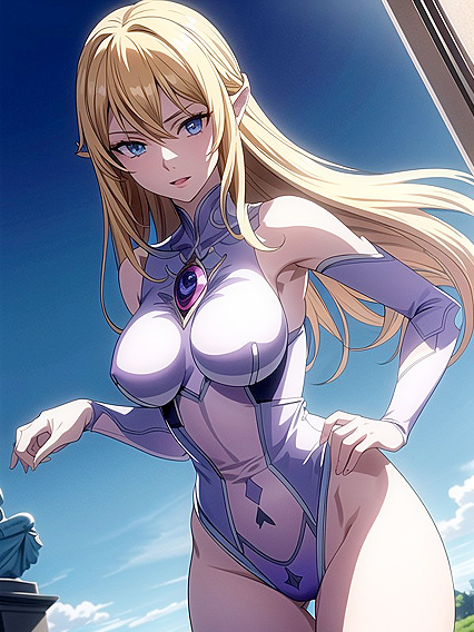 Breathtaking Zelda Bust Shot in Seductive Hentai Screen Capture