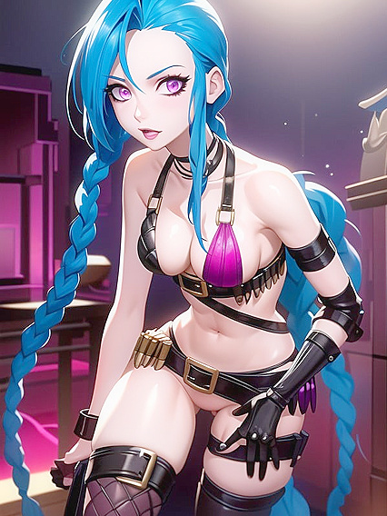 Pinks Illuminate the Stage: Panoramic Views and Colorful Pole Play Hentai Fantasy