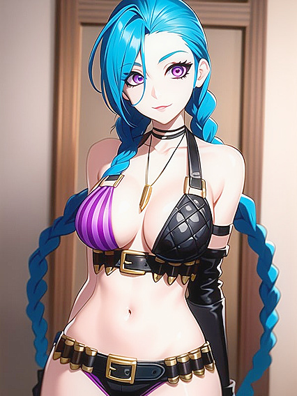 Jinx from League of Legends Seduces inMind-Bending Hentai Action