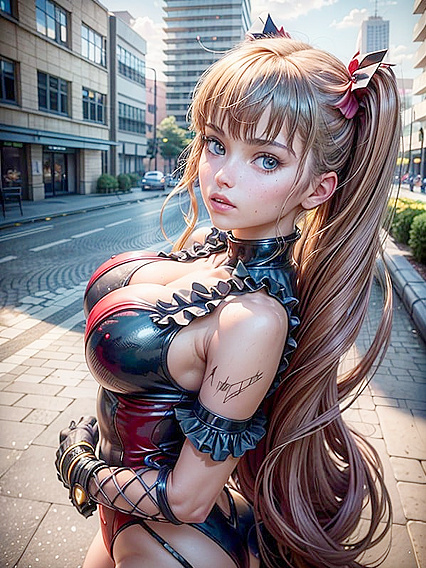 Claire Harvey from Hundred Shows Off Her Busty Perfection in Seductive Hentai Scene