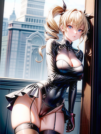 No Panties, Revealing Nape in Steamy Noon Hentai Action