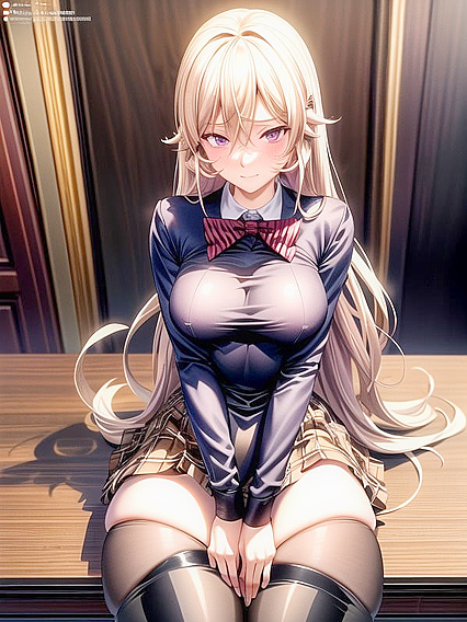 Ultra-Detailed Skirt hentai With Legs Spread Wide for Intense Pleasure