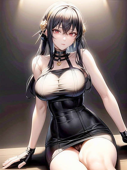 Detailed CamelToe Action with Legs Spread Wide in Hentai Bliss