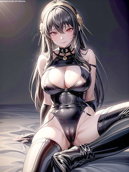 Ultra-Detailed Hentai AI Porn: Sitting Down with Legs Spread Wide Open